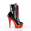 Pleaser - DELIGHT1020 Bottes de plateforme - Noir/Rouge Product image